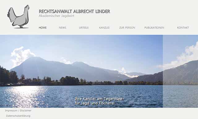 Responsive CMS Website Anwaltskanzlei Linder